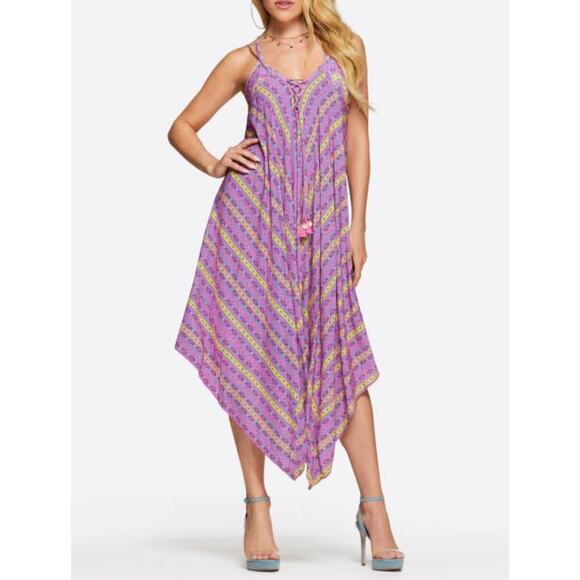 Jessica Simpson Shine Bright Lace Dress Swim Cover-Up Tulip Multi Size Med NWT - Picture 1 of 16
